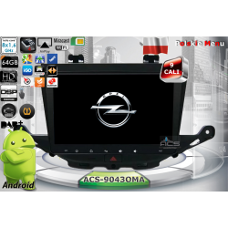 Radio dedykowane Opel Astra 5 K 2015r. w górę Android 8.1/9.1 CPU 8x1.6GHz Ram4GB Dysk64GB GPS Ekran HD MultiTouch OBD2 DVR DVBT BT Kam PORT SIM